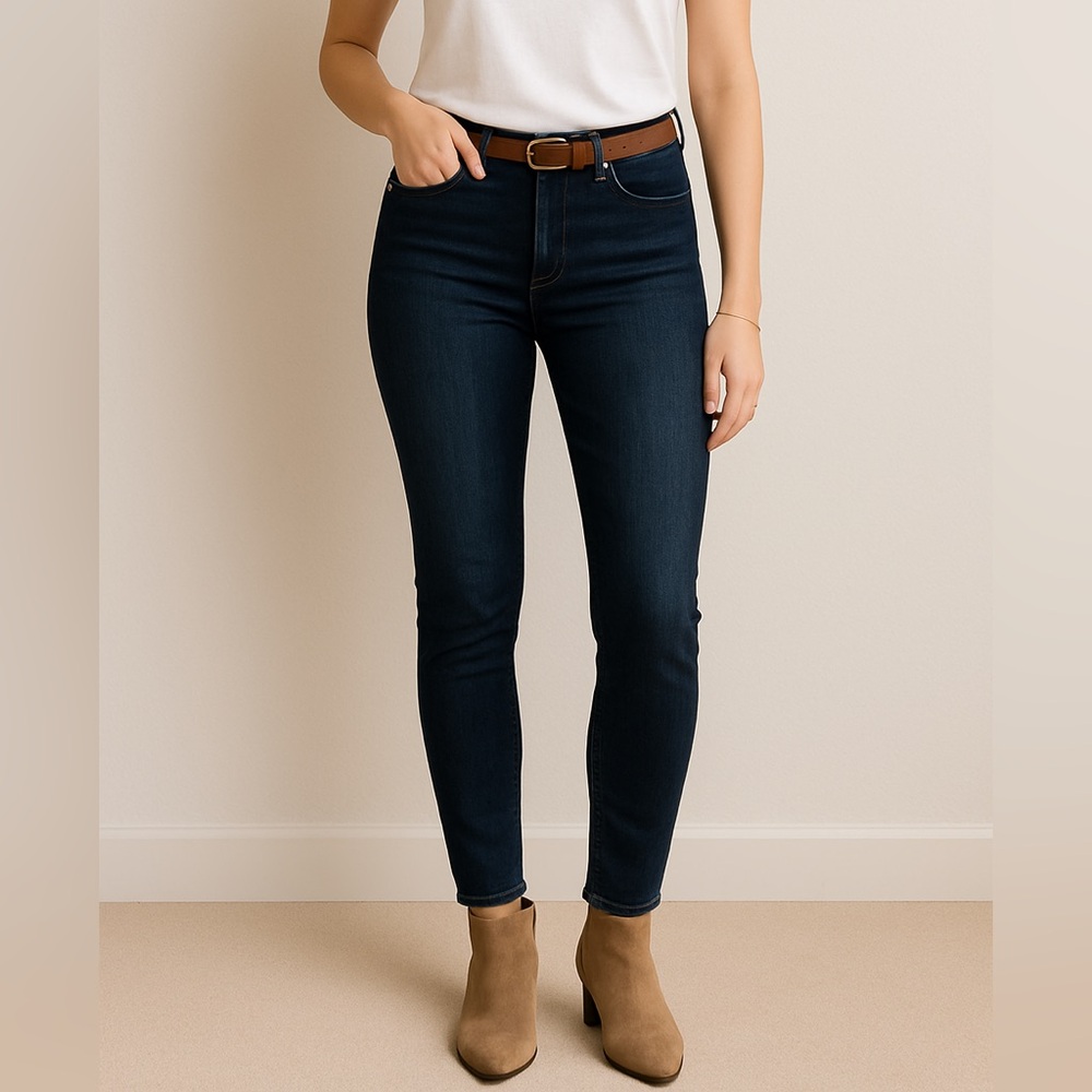 PAIGE Skyline Skinny Jeans | Dark Wash | Made in USA | Size 29